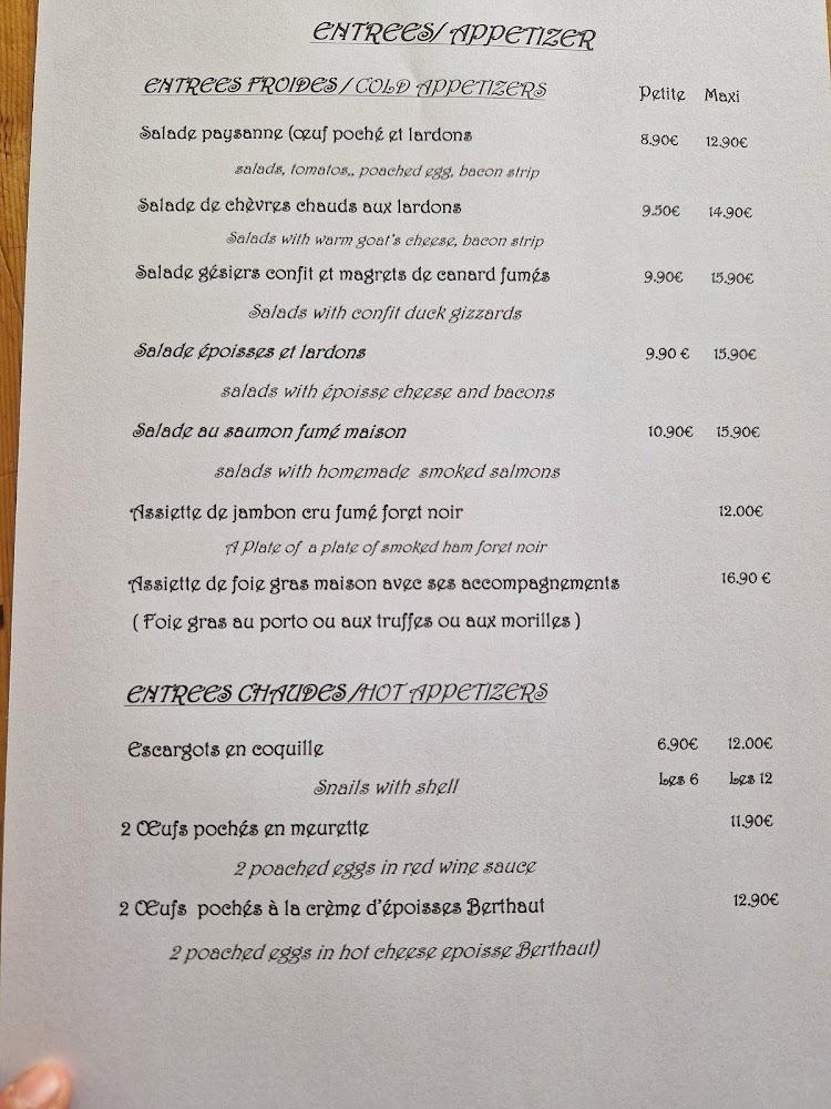 Restaurant La Marine - Menu Image 1